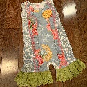 Giggle Moon Romper with lace